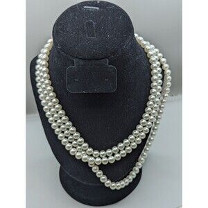 Vintage multi strand Necklace with buckle clasp